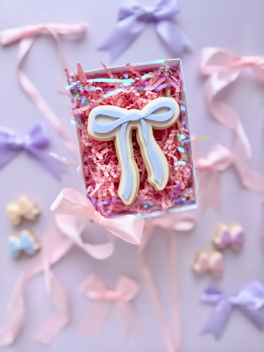 Schmale Schleife – Cookie Cutter & Stempel für elegante Keksdekorationen
