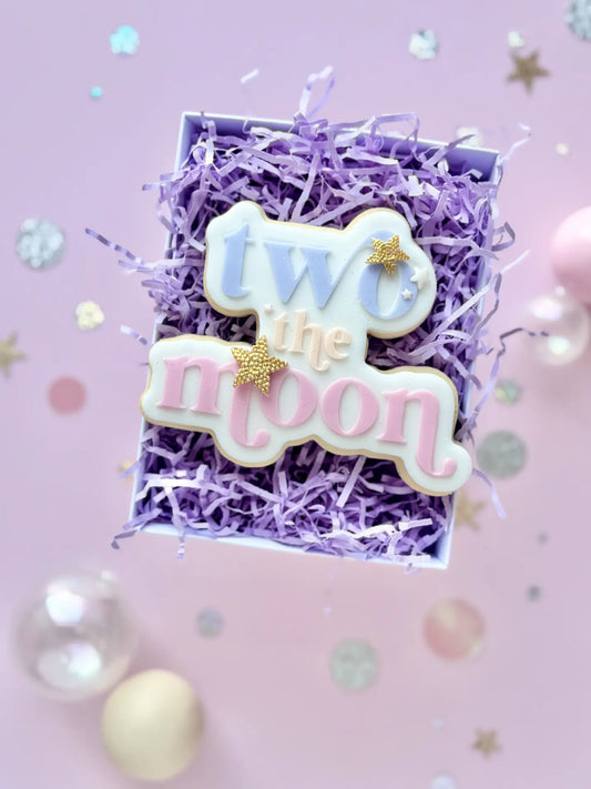 Two the Moon – Cookie Cutter & Stempel „Schriftzug“