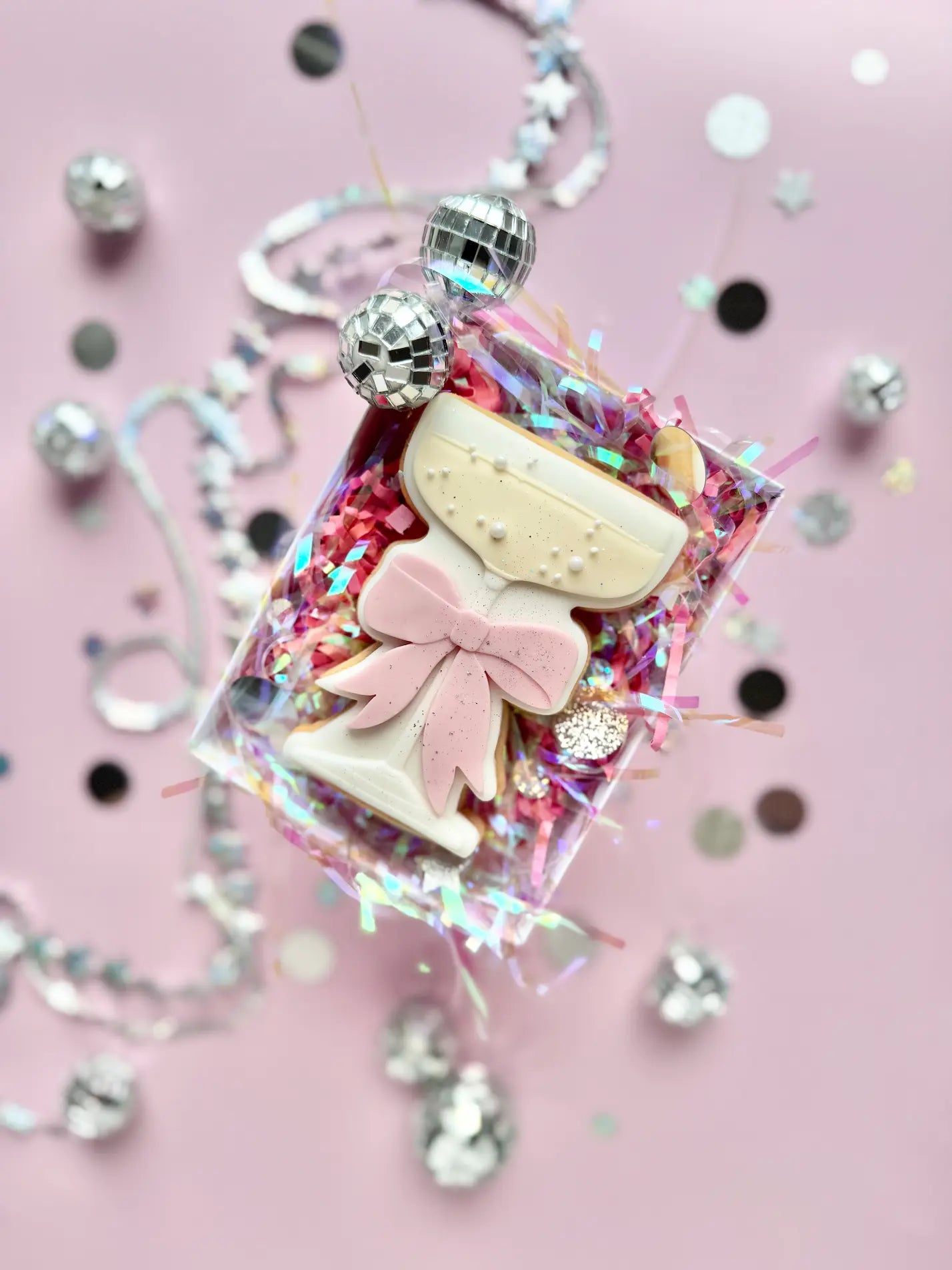 Cocktailglas mit Schleife – Cookie Cutter & Stempel