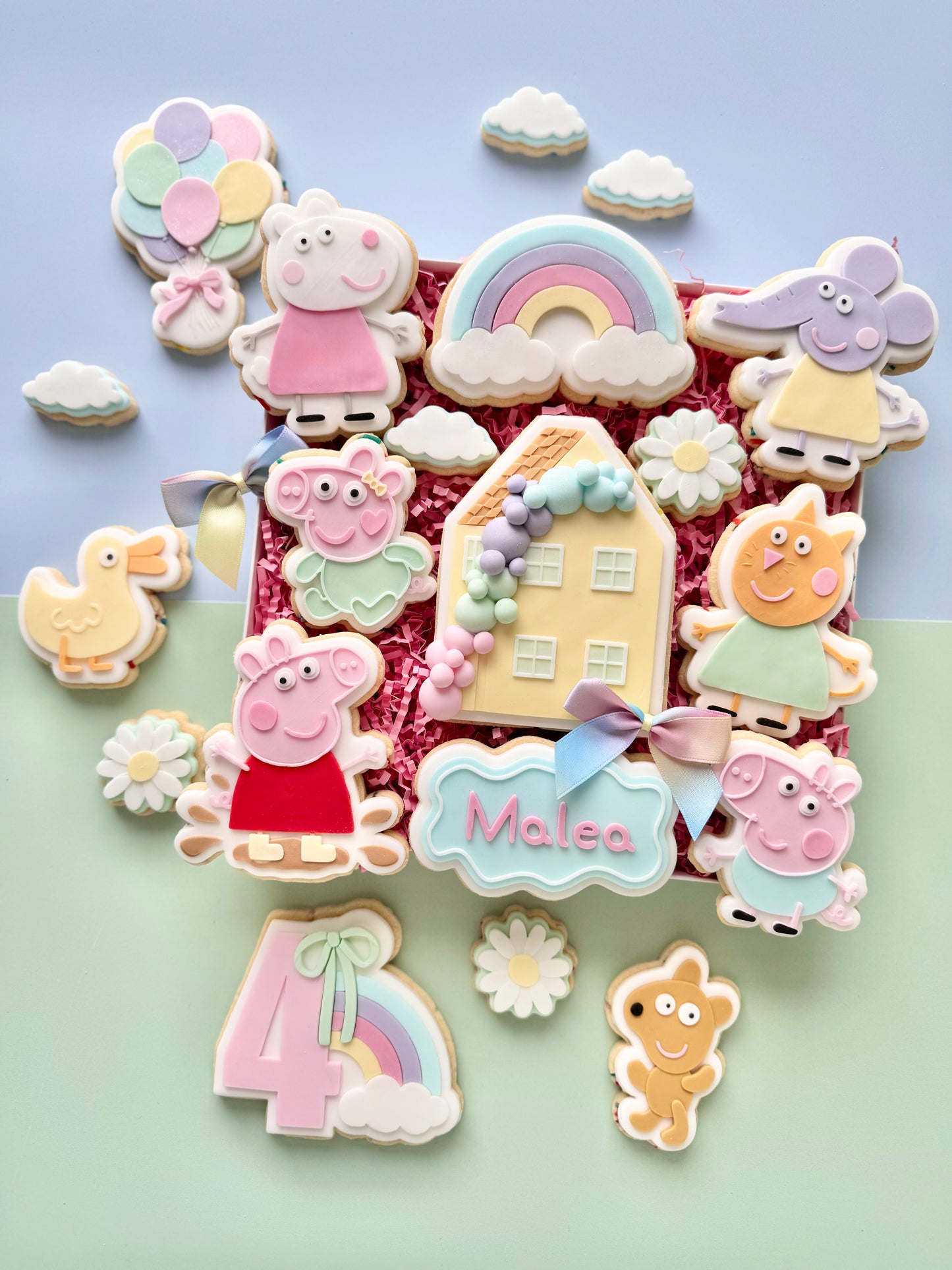 Piggy and Friends – Cookie Cutter & Stempel (Farmtiere, Kindergeburtstag & Party-Kollektion)