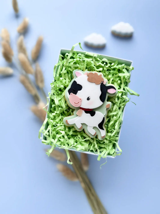 Kuh cookie cutter keksausstecher Geburtstag Bauernhof Tiere danis drip