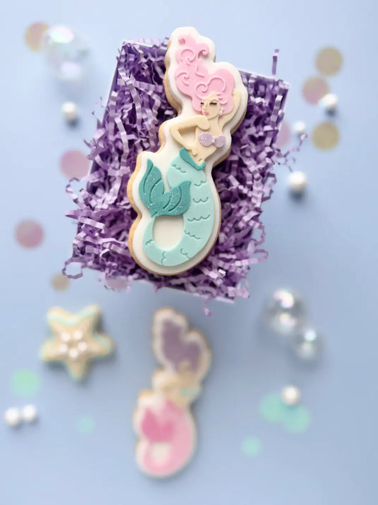 Meerjungfrau mermaid cookie cutter fondant kekse ausstecher Danis drip