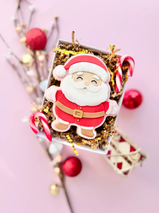 Nikolaus santa Claus weihnachten mr Santa mrs ausstecher cookie cutter danis drip fondant niko hohoho