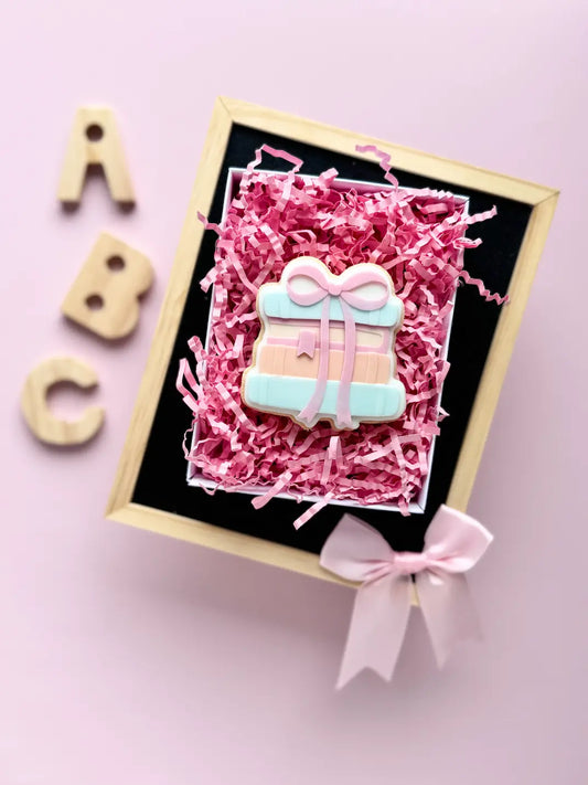 Schulbücher danis drip cookie cutter ausstecher fondant kekse debosser embosser