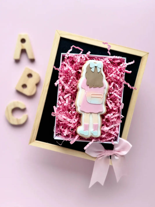 Schulmädchen Einschulung ausstecher cookie cutter ausstecher schultasche