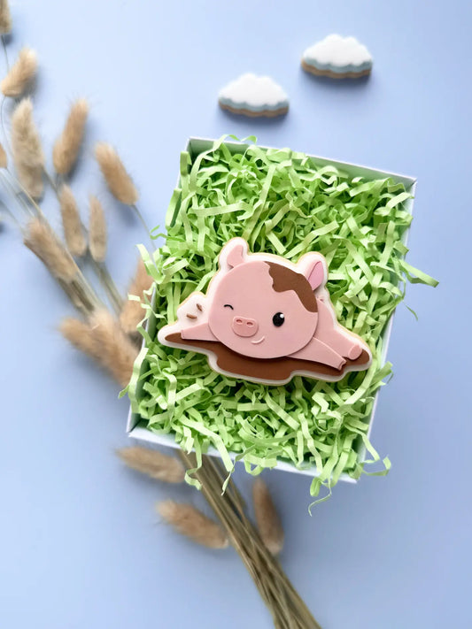Schwein Schweinchen in einer pfitze cookie cutter Danis Drip kekse Bauernhof Geburtstag