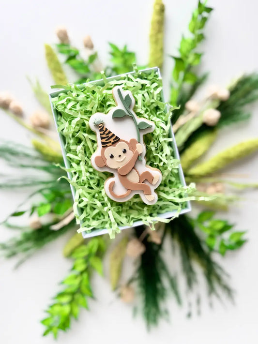 affe an liane Dschungel safari Leo danis drip cookie cutter embosser debosser fondant ausstecher
