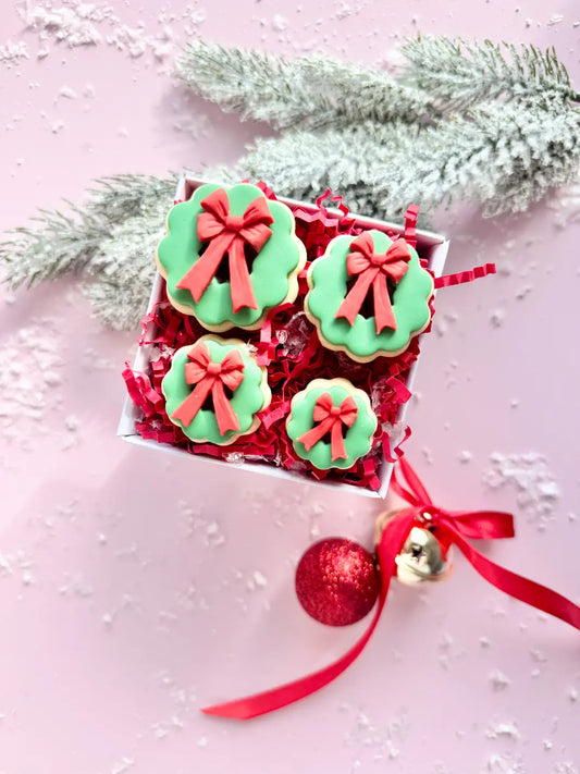 danis drip Weihnachtsbaum mini ausstehen fondant backen kekse weihnachtskranz