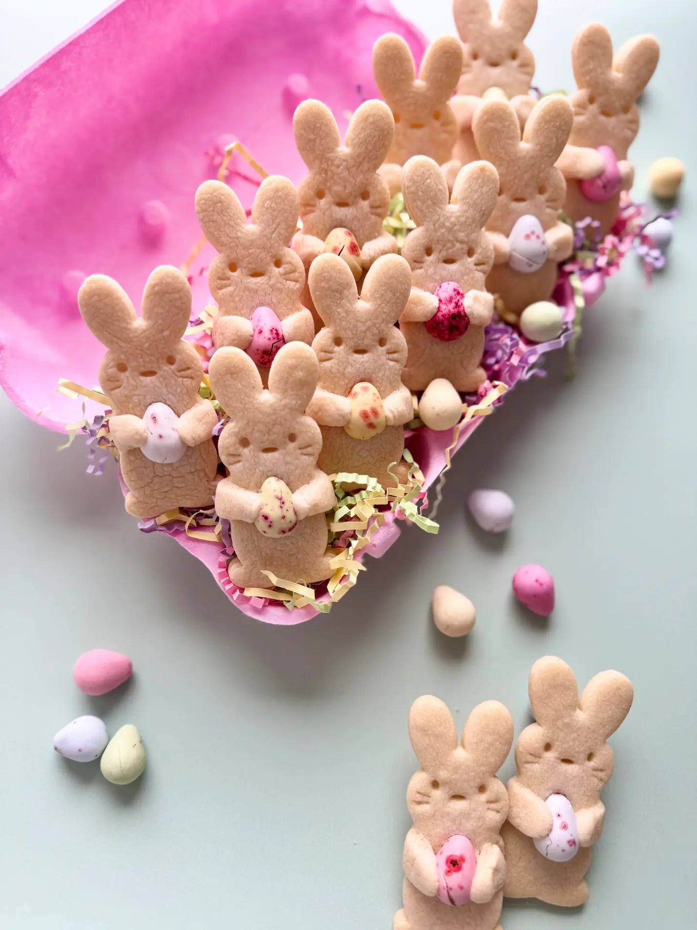 danis drip osterhasehuging hase backen mit Kindern osternest kids