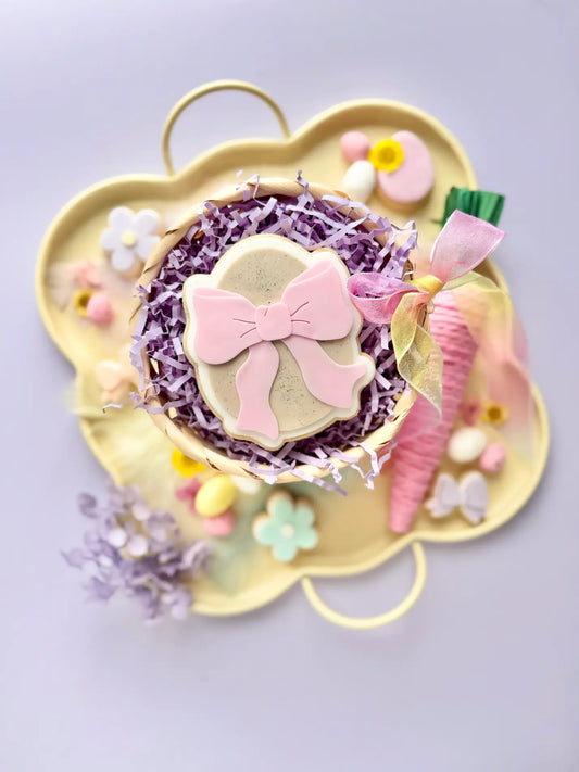 Danis DRip cookie cutter osterei mit schleife fondant Osterkollektion 