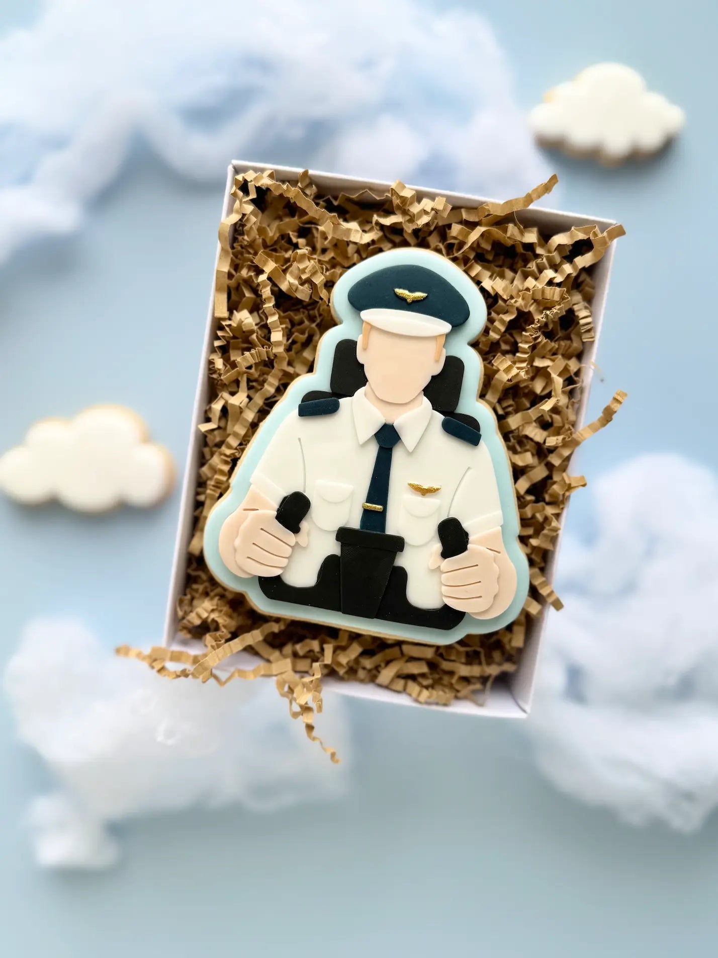 Danis Drip Cookie Cutter Pilot Fliegen Flugzeug mann Mütze airplane