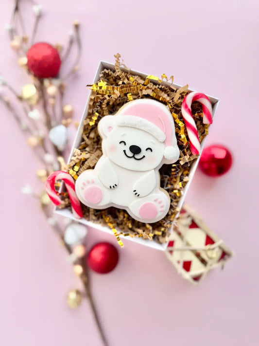 Eisbär Winter Schnee danis drip cookie cutter stempel fondant backen winterzeit weihnachten 