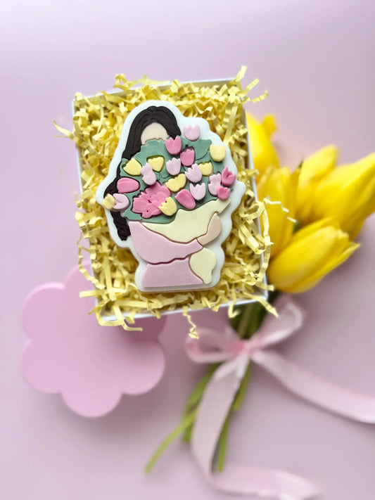 Danis DripMutter mit Blumenstrauß – Cookie Cutter & Stempel