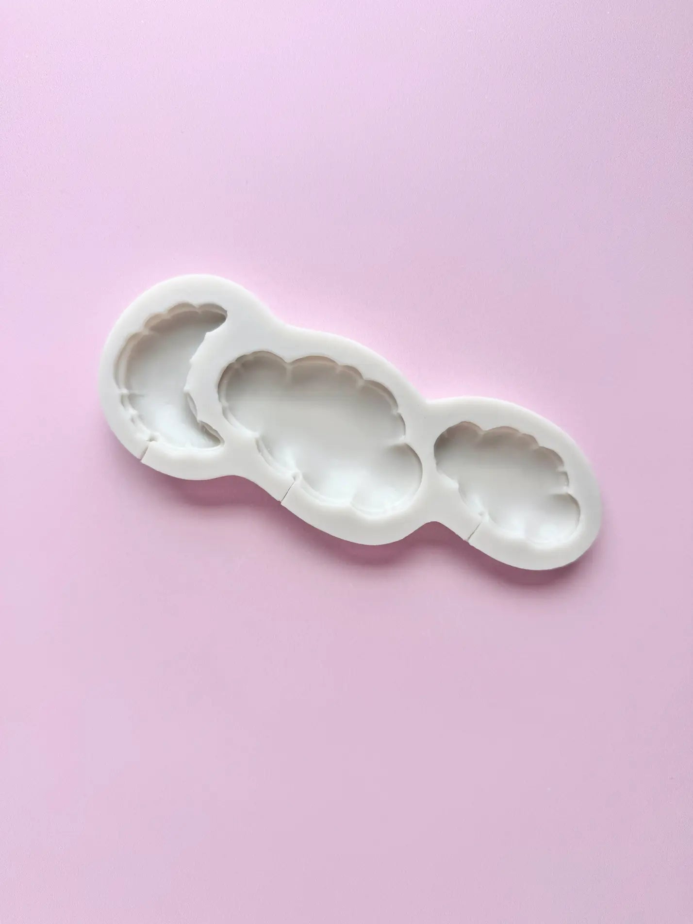 Silikonform Mond & Wolken – 3-teilig (1 Sonne, 2 Wolken)