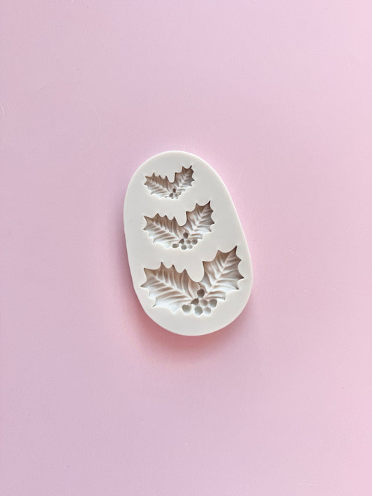 Silikonform 3er-Set Mistelzweig