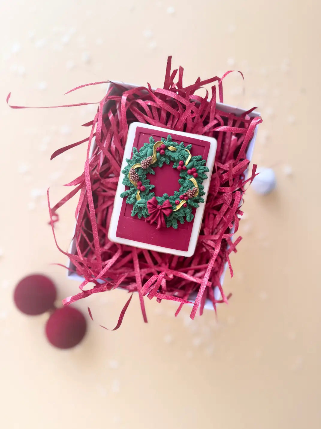 Silikonform Weihnachtskranz