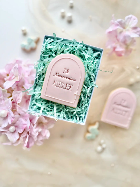 Stempel „Zur Konfirmation / Zur Kommunion“ – für Basic Cookie Cutter (wahlweise auswählbar)