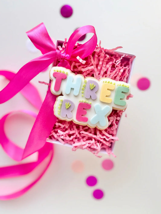 Three Rex – Cookie Cutter & Stempel (Dinostyle, Geburtstag & Kinderparty)