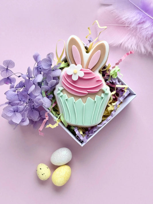 Danis dripOster-Cupcake mit Hasenohren – Cookie Cutter & Stempel für detailreiche Kekse
