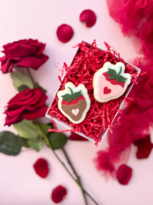 danis drip Erdbeerherz schokoherz valentines day valentinstag backen fondant 