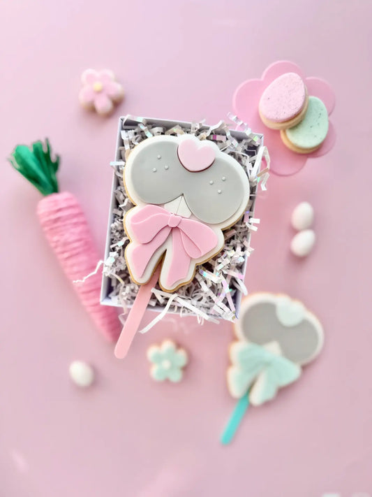 danis drip Hasenschnute mit Schleife – Cookie Cutter & Stempel osterhase bow