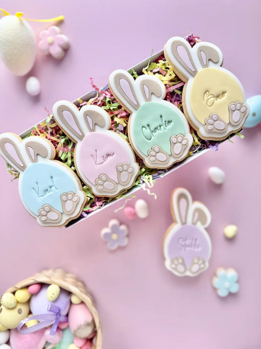 danis drip cookie cutte stempel osterhasen ostern osteri frohe ohne schlappohren fuße hopphopp