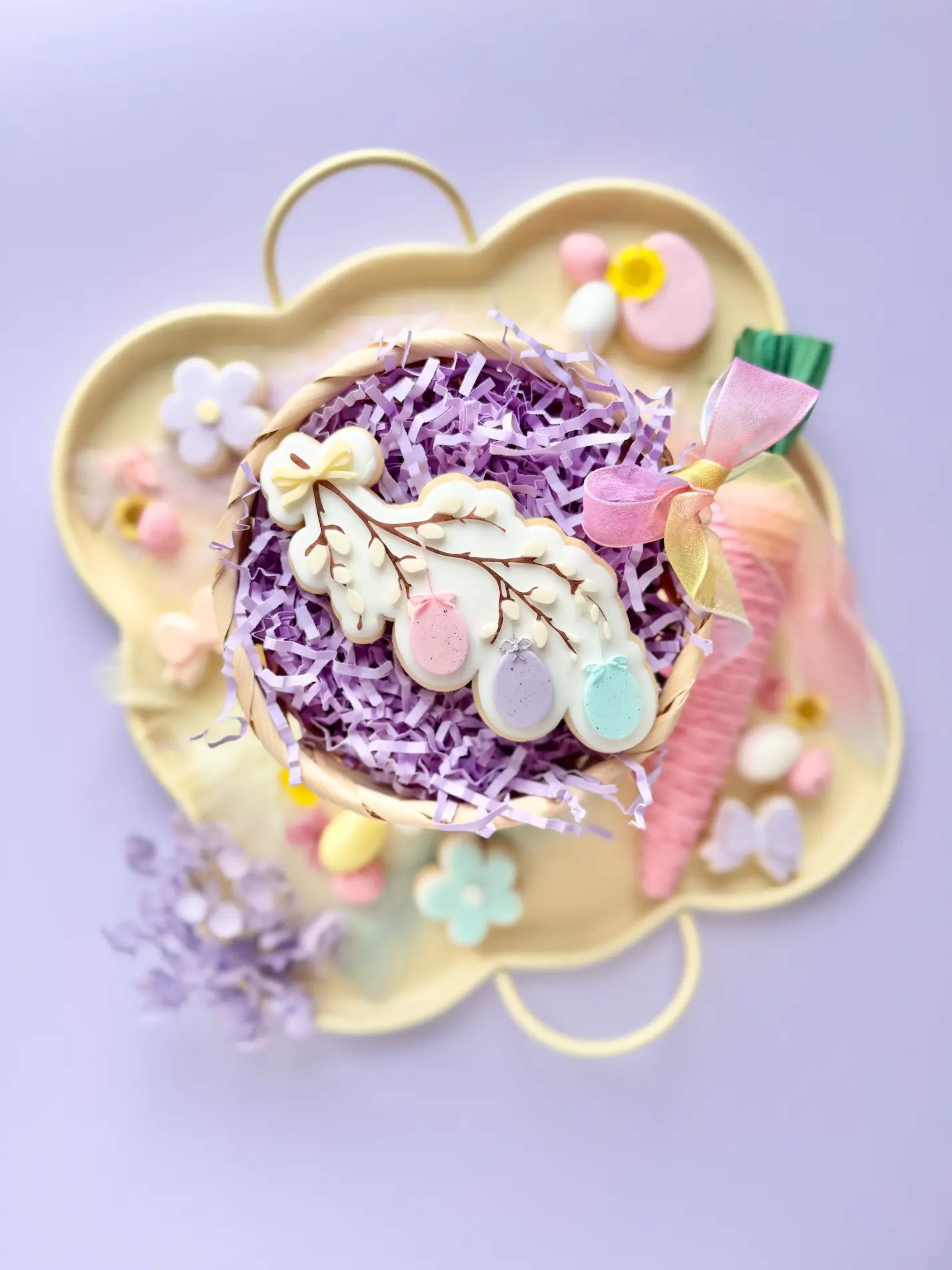danis drip cookie cutter Ostern osterzweig mit eiern backen stempel fondant kekse