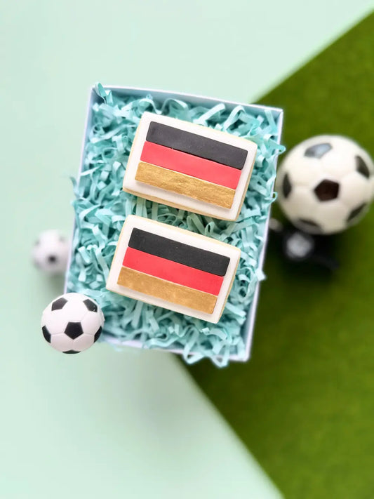 danis drip cookie cutter ausstecher wm weltmeisterschaft World Cup fußball fußballfeld socker messi ronaldo tor goal pokal winner germany deutschland flagge flag
