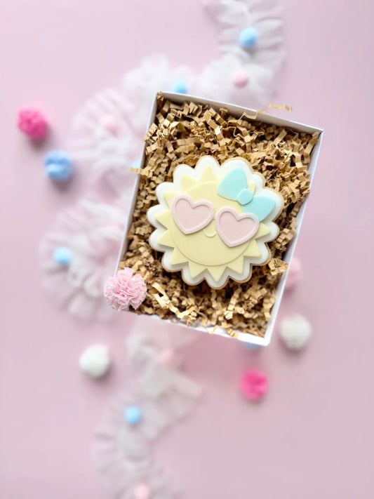 danis drip cookie cutter sonne Sommer Sonnenbrille debosser embosser schleife Geburtstagsparty ice truck eis