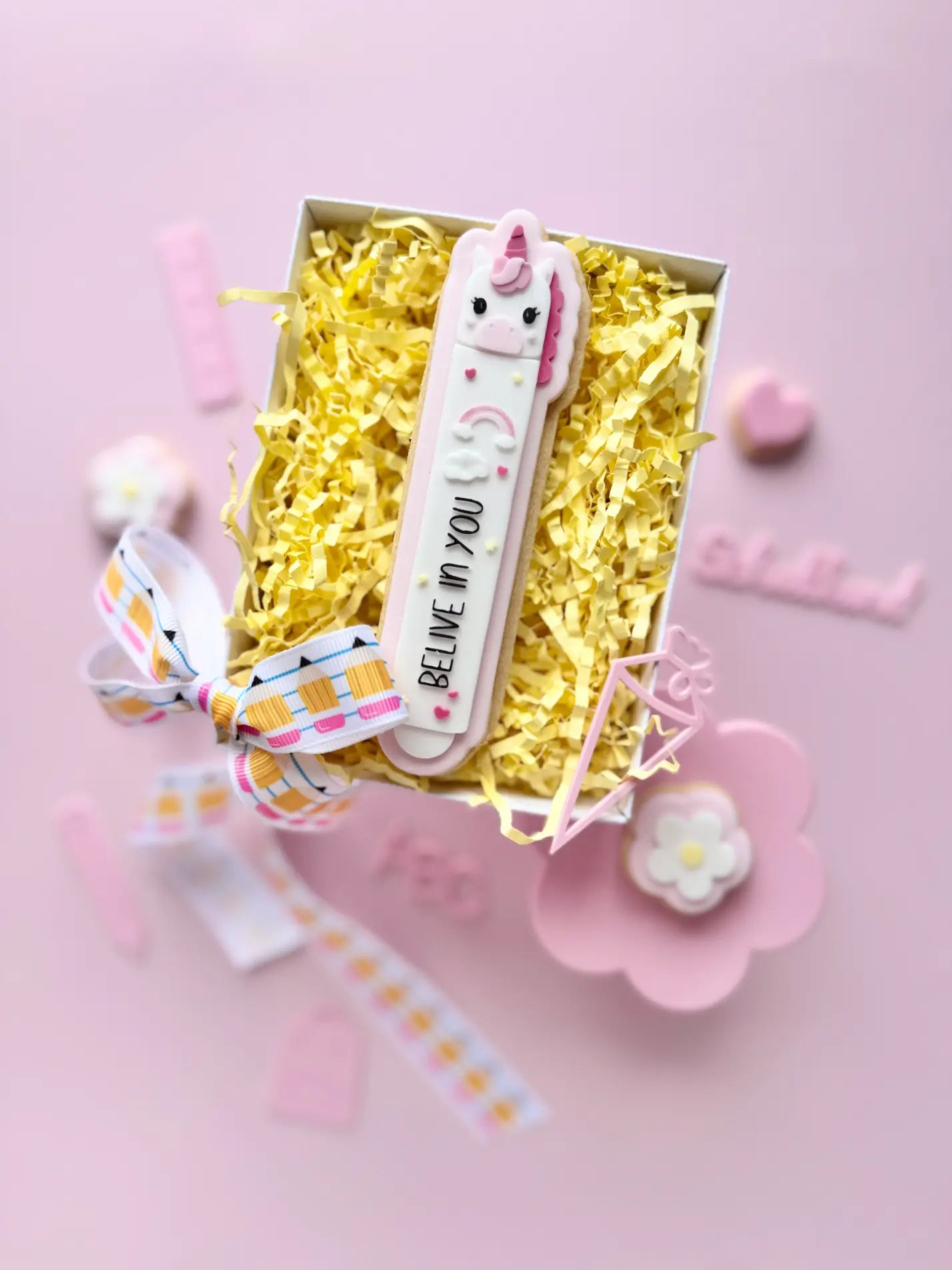 danis drip cookie cutter stempel ausstecher fondant tafel schul einschulung endlich Schulkind backen kekse party stiftbecher schleife schultasche rucksack bücherwurm Einhorn stift