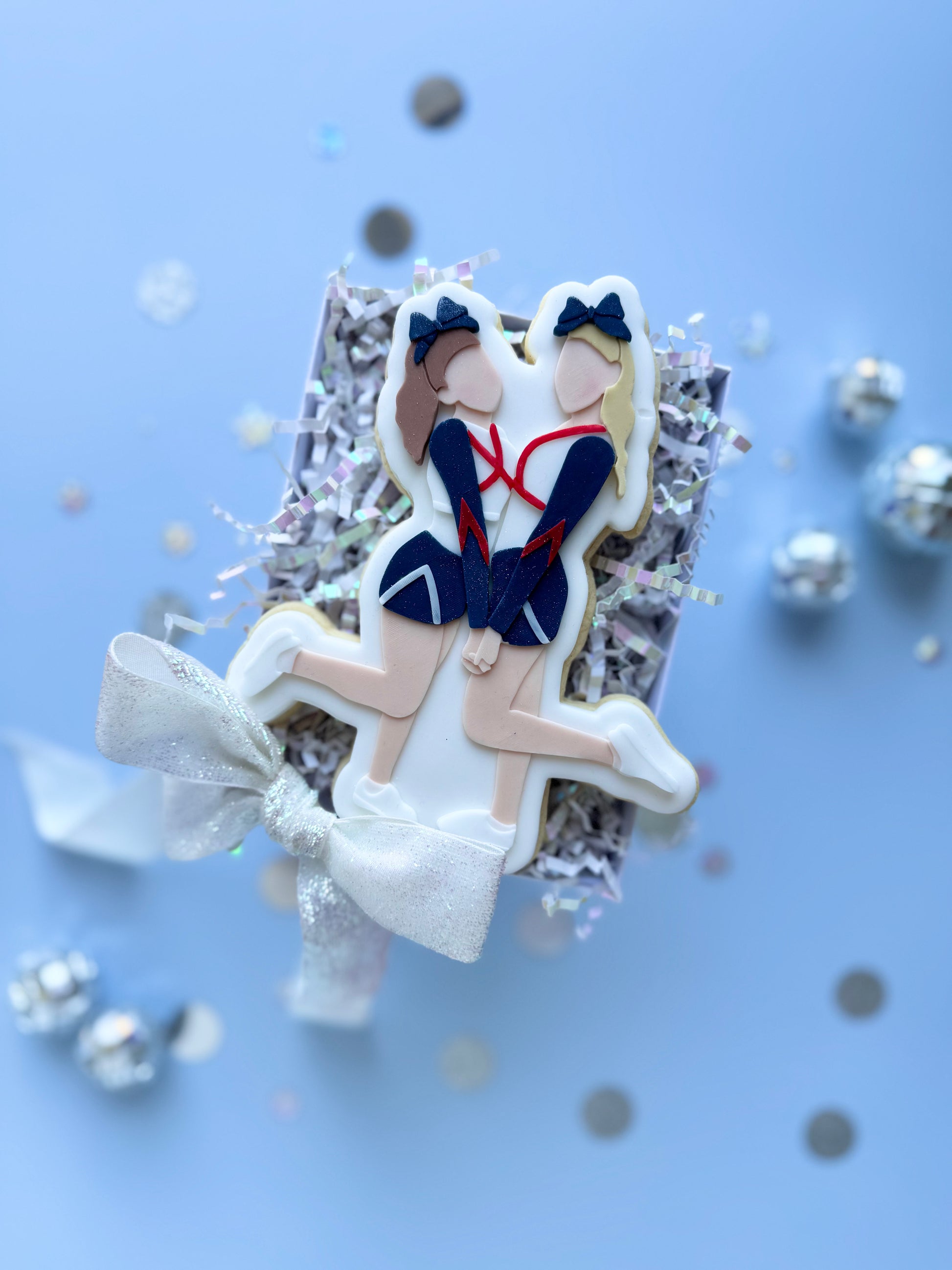 danis drip cookie cutter stempel fondant ballerina fans cheerleader girls ausstecher