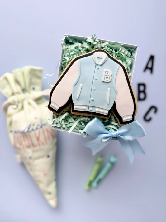 danis drip cookie cutter stempel jack college varsity style fashion  cool boy schule einschulung