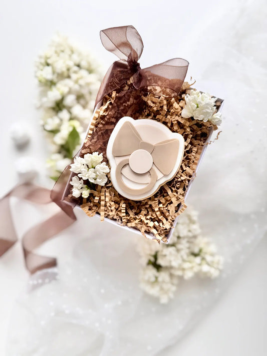 danis drip cookie cutter stempl debosser embosser backen fondant schnuller baby bar gender schwangerschaft