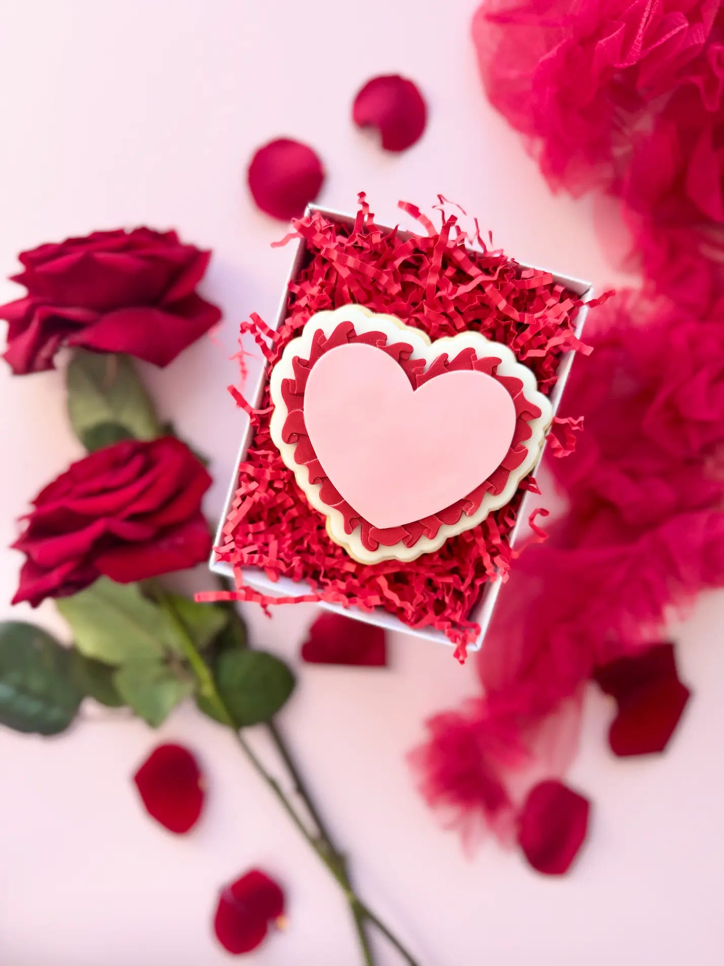 danis drip valentines day rüschen herz cookie cutter rot rosa  heart love kekse