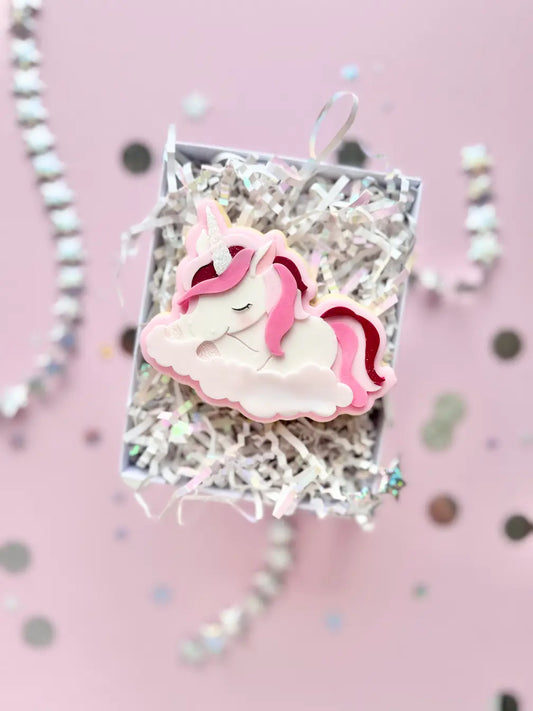 Schlafendes Einhorn Cookie Cutter & Stempel für Kindergeburtstag – Danis Drip