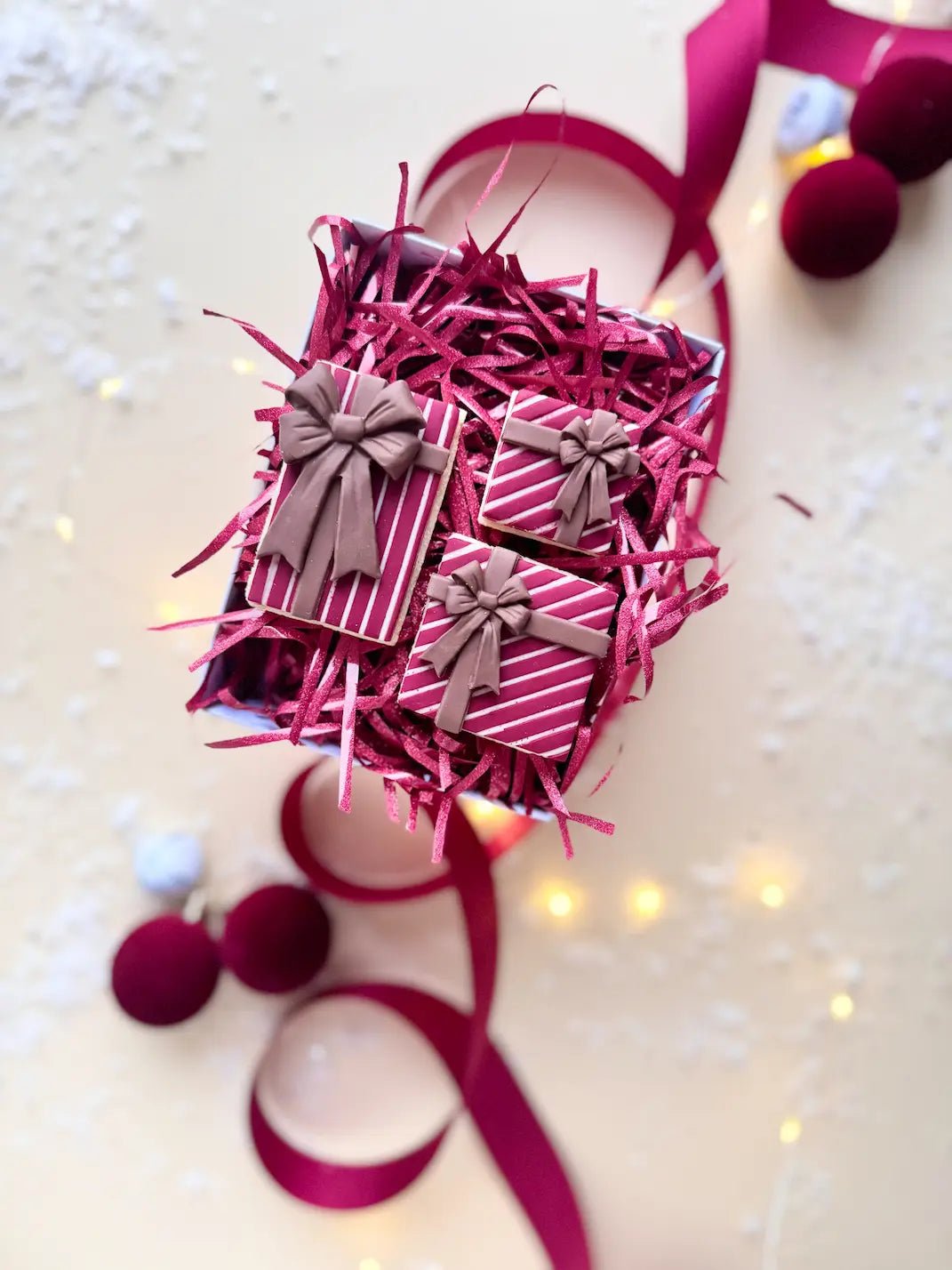 schleifen Silikonform danis drip fondant cookies 