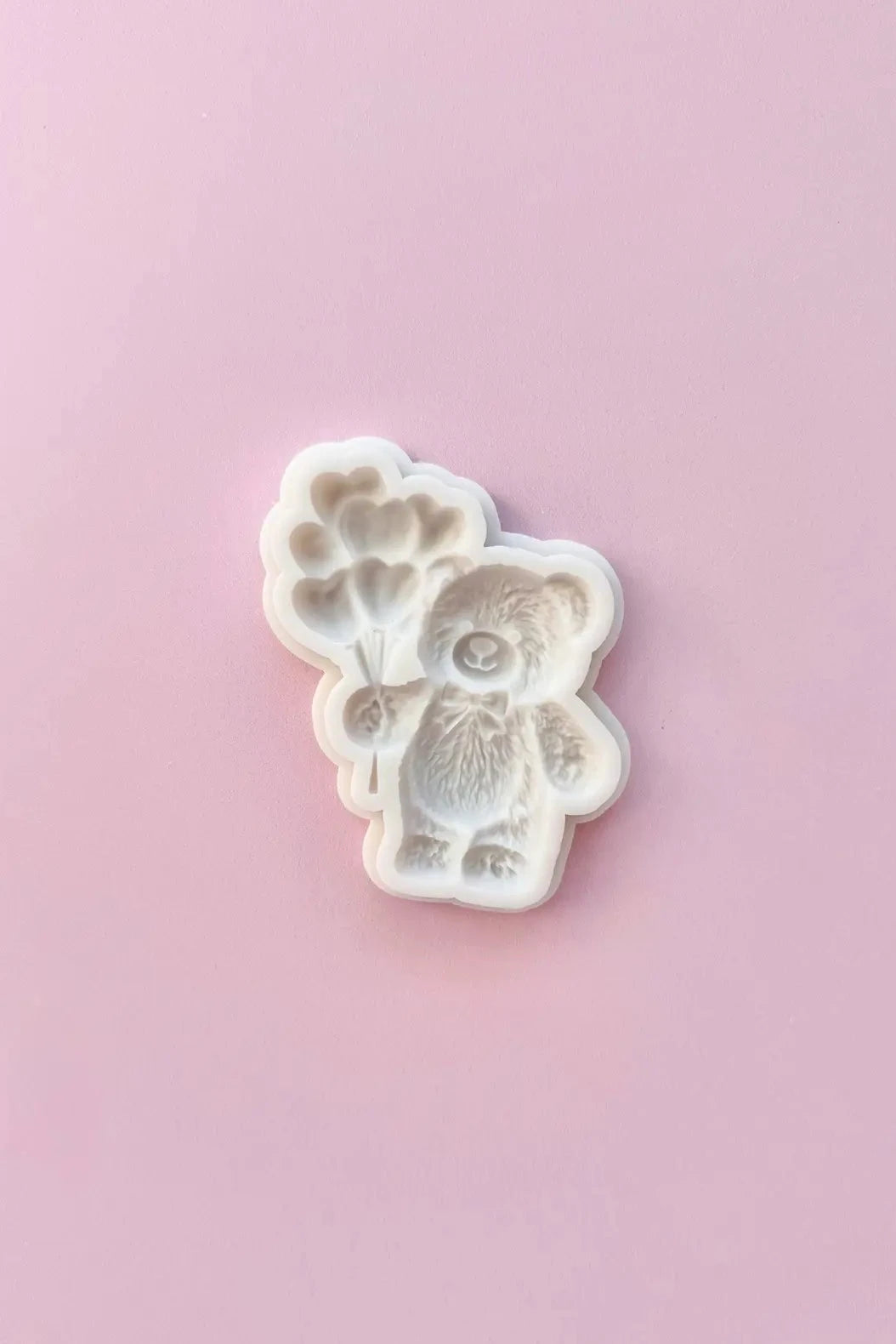 silikonform Teddybär mit Herzchen danis drip fondant 