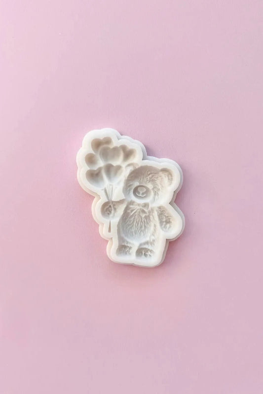 silikonform Teddybär mit Herzchen danis drip fondant 