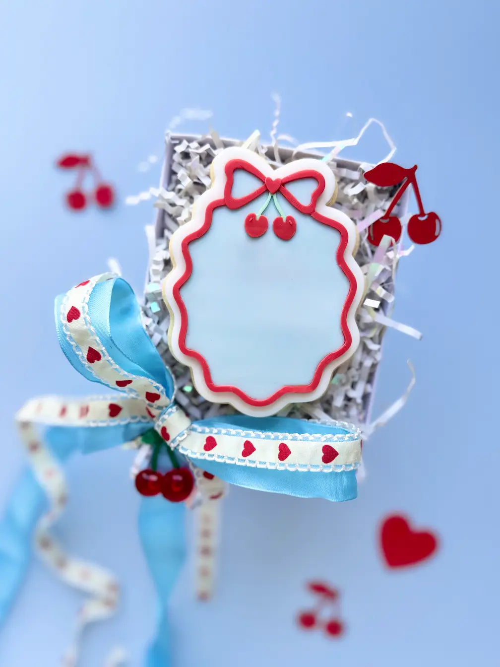Spiegel mit Kirschen STL-Datei für Cookie Cutter und Stempel zum 3D-Druck – Danis Drip